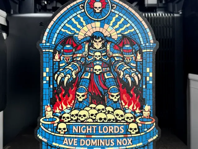 Konrad Curze Night Lords 40k Lightbox Space Marine