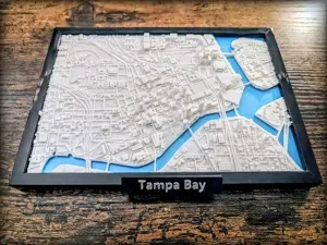 Tampa Bay Florida 3D Miniature