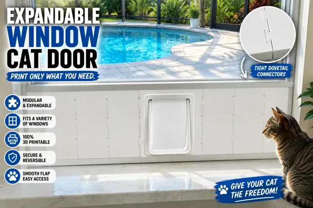 Expandable Window Cat or Dog Door System (updated) — Image 2 of 2