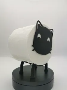 Cat Toilet Paper Holder NO Glue