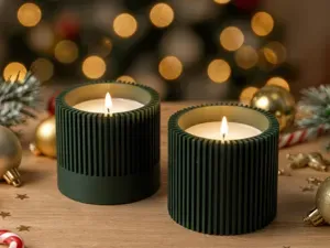 Ribbed Tea Light Holders - Vasemode