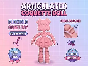 Articulated Coquette Doll: Flexible Fidget Toy