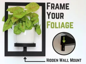 Plant Frame: Wall-Mounted Planter Display