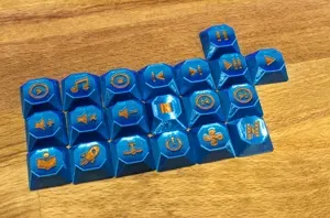 Multi-Color Media (and other) Icon Keycaps