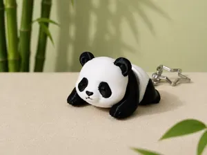 Flexi Panda Keychain