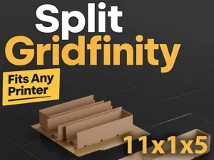 11x1 A1 Mini Gridfinity Bin 5U Dovetail Split Fit