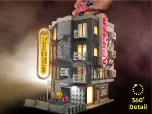 Cyberpunk Dice Tower - High Detail Lit Model