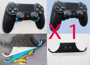 Fold-Flat Wall Mount Controller Holder for PlayStation 4 and 5 PS4 PS5