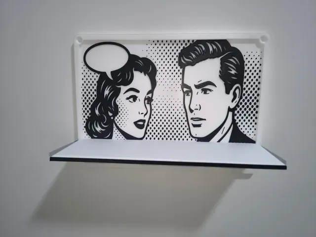 Pop Art Wall Shelf – Comic Style Decor — Фото 3 из 7