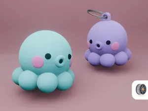 Chibi Octo Buddy | A Cute mini octopus (keychain)