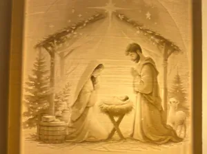 A Night Light of the Nativity Scene
