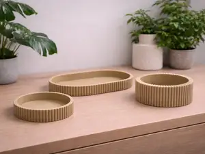 Scandinavian Catchall Tray - "Rille"