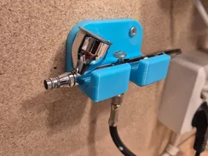 Wall mounted airbrush holder