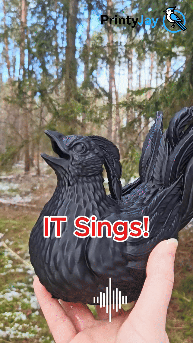 Singing Bird – 3D Printable Magic! 