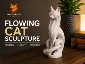 Cat Sculpture – Elegant Minimalist Decor