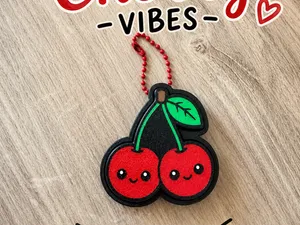 Cherry clicker fidget toy or keychain