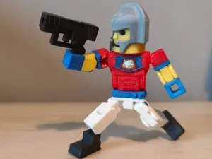 Peacemaker - Minecraft Style Articulated Figure