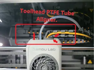 P2S Toolhead PTFE Tube holder / vertical aligner