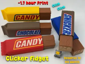 Candy Bar Snicker Clicker Fidget Toy (<1.7 hours)