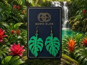 Monstera Leaf Pendant