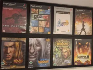 Modular Game Case Wall Display – PS2, Xbox 360, PC