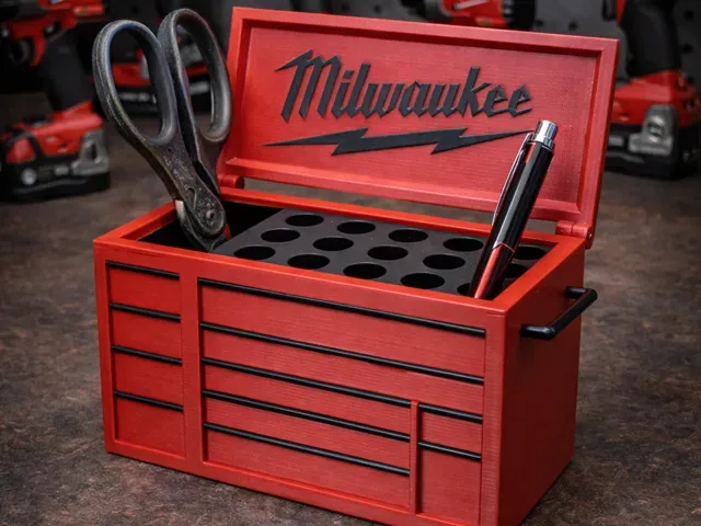 The Toolbox Pen Holder (Milwaukee Tool Edition)
