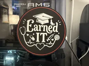 EARNED IT GRADUATION COASTER