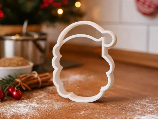 Christmas Santa Head Cookie Cutter