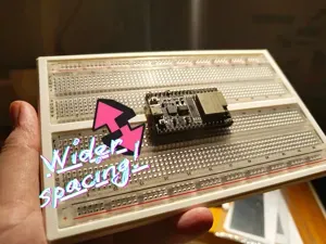 BreadBoard Frame For Wider Microcontrollers ESP32