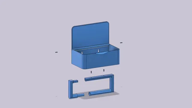 Toilet Paper Holder with Wet Wipes Box - No Screws — Image 11 of 11