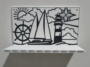 Sailing Wall Shelf – Nautical Decor Display