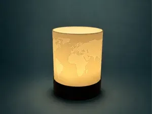 World Map - Tealight & LED Lamp