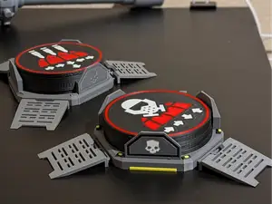 Helldivers Coaster with Drop Pod Holder