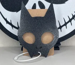 Self Defense Cat Skull Keychain