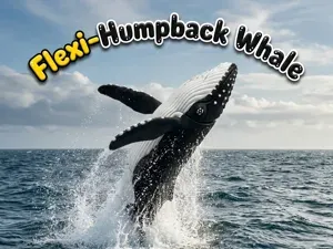 Flexi Humpback Whale – Fidget Toy – Print-in-Place