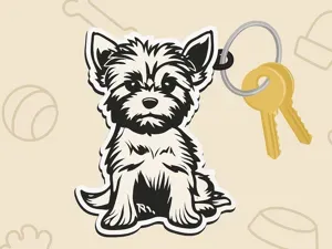 maltese keychain