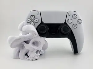 stand controller ps5 joystick holder smoke skull