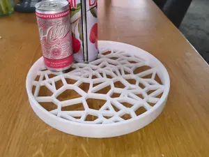 Modern Round Geometric Serving Tray