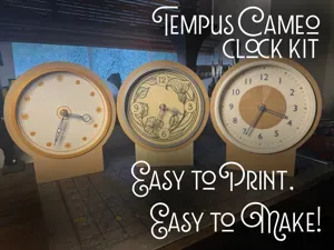 TEMPUS Cameo Clock Kit - Easy to Print & Assemble!