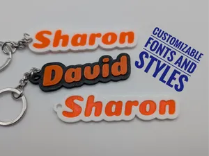 Fully Customizable Text Keychain
