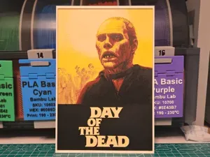 Day of the Dead Movie Poster - Hueforge Art