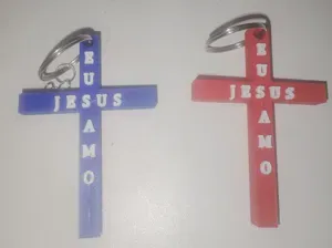 Chaveiro Cruz “Jesus” – Fé e Proteção