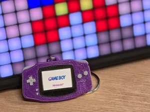 Gameboy Advanced GBA Keychain