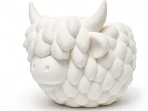 Highland Cow Yarn Bowl - Crochet & Knitting Bowl