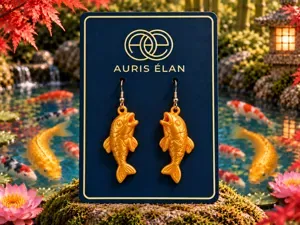 Kin no Koi Earrings — 金の鯉