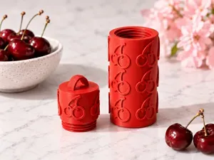 Cherry Chapstick Holder|Retro Lip Balm Case