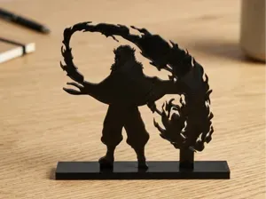 Rengoku Demon Slayer 3D print Silhouette 93