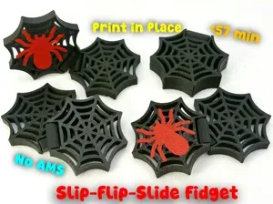 Spider Web Halloween Slider + Flip Fidget Toy