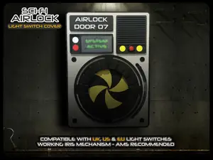SciFi 'Airlock' Light Switch Cover