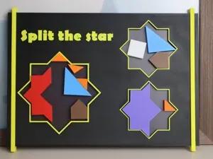 Split the star - magnetic puzzle game